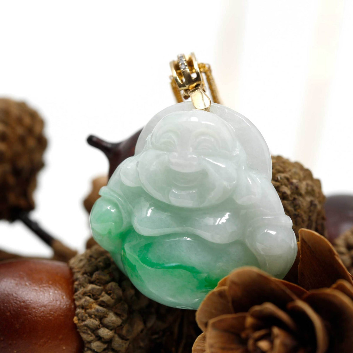 Genuine, Untreated Jadeite Buddha | Genuine Jade Carvings | RealJade ...