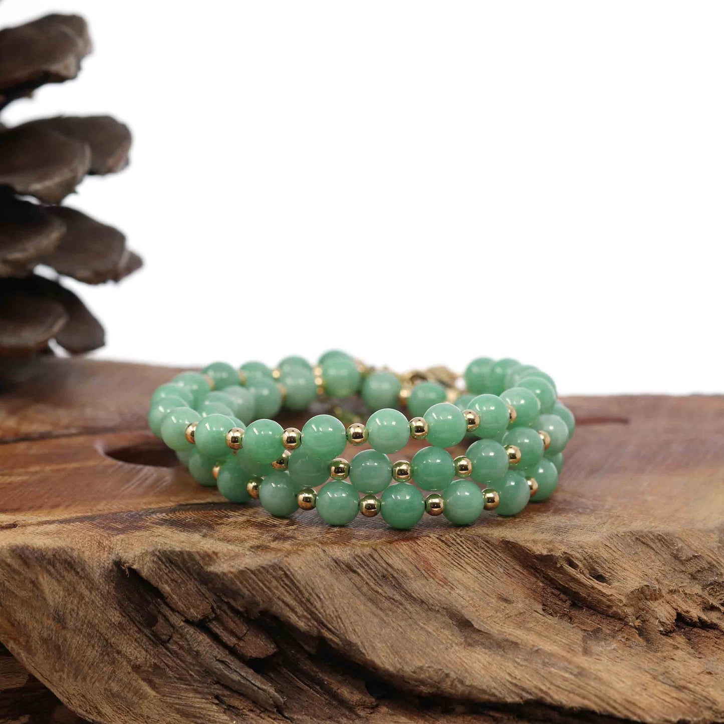 Real Green Jade Beads Bracelet Bangle | Real Jade Jewelry | RealJade –  RealJade® Co.