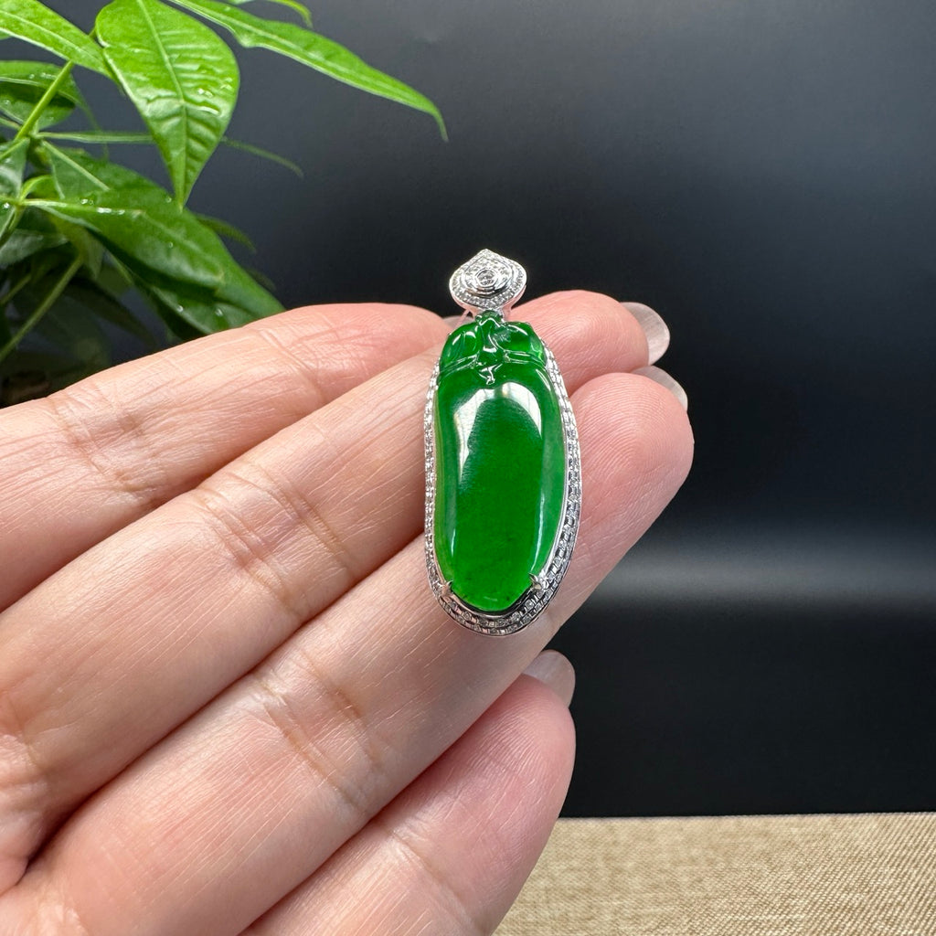 Natural Blue Guatemalan jadeite Pandant Grade A jade landscape Mountains Necklace jewelry jade gift for her Guatemala hotsell stone Feng Shui jade