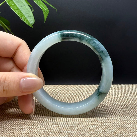 Genuine Burmese Blue Green Jade Jadeite Bangle Bracelet ( 57mm )