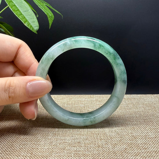 Genuine Burmese Green Jade Jadeite Bangle Bracelet ( 57mm )