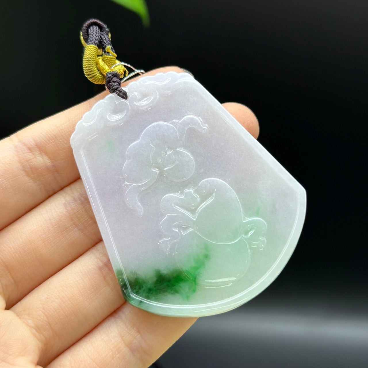 RealJade® Co.Genuine Jadeite Jade Eagle Pendant Necklace