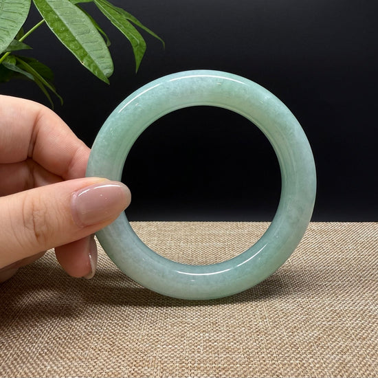 Genuine Burmese Green Jade Jadeite Bangle Bracelet ( 58mm )