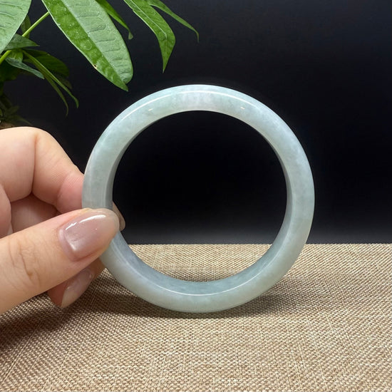 Genuine Burmese Green Jade Jadeite Bangle Bracelet ( 60.7mm )