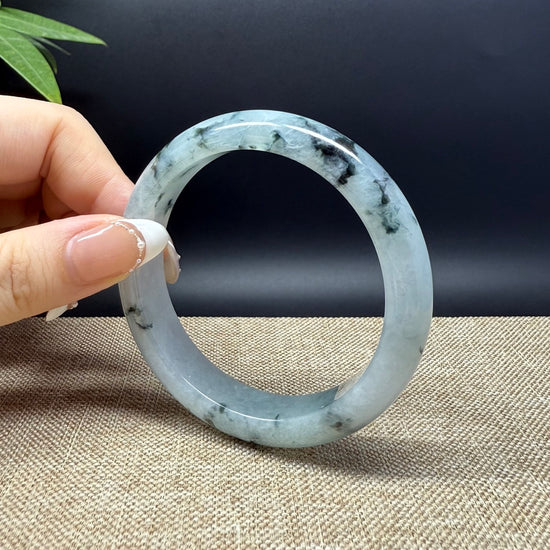 Genuine Burmese Green Jade Jadeite Bangle Bracelet ( 57.7mm )
