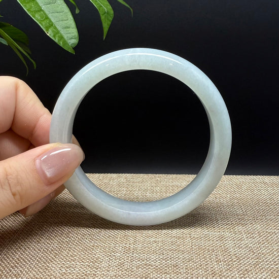 Genuine Burmese Green Jade Jadeite Bangle Bracelet ( 60.5mm )