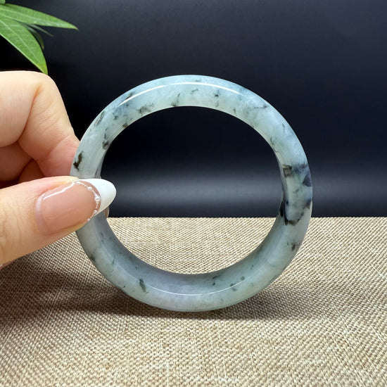 Genuine Burmese Green Jade Jadeite Bangle Bracelet ( 57.9mm )