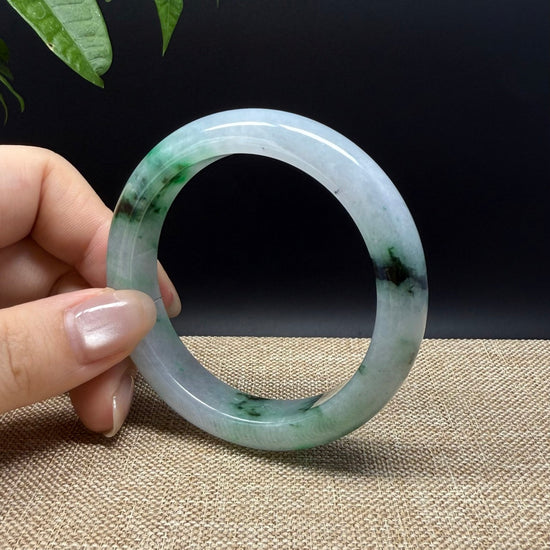 Genuine Burmese Green Jade Jadeite Bangle Bracelet ( 52.5mm )