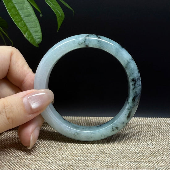 Genuine Burmese Blue Green Jade Jadeite Bangle Bracelet ( 55.6mm )