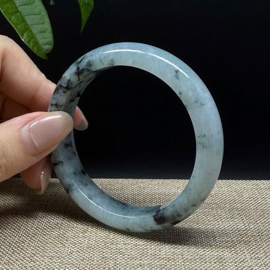 Genuine Burmese Blue Green Jade Jadeite Bangle Bracelet ( 55.2mm )