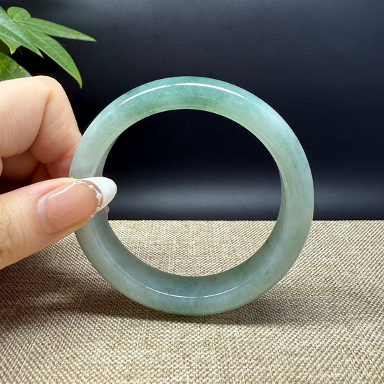 Genuine Burmese Green Jade Jadeite Bangle Bracelet ( 59.3mm )
