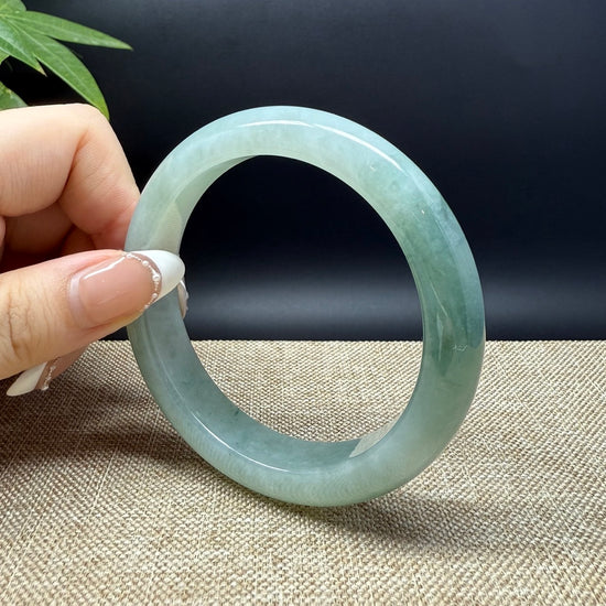 Genuine Burmese Green Jade Jadeite Bangle Bracelet ( 59.3mm )
