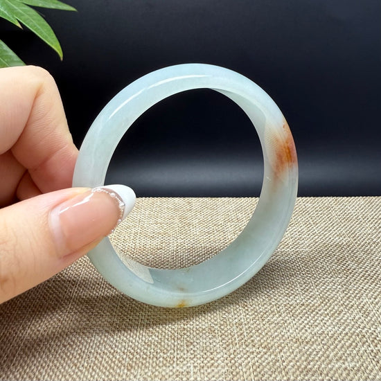 Load image into Gallery viewer, Genuine Burmese Yellow Green Jade Jadeite Bangle Bracelet ( 58.2mm )
