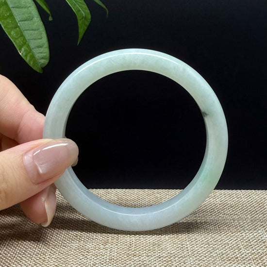 Genuine Burmese Green Jade Jadeite Bangle Bracelet ( 54.6mm )