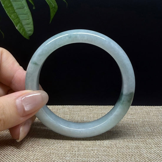 Genuine Burmese Green Jade Jadeite Bangle Bracelet ( 54.5mm )