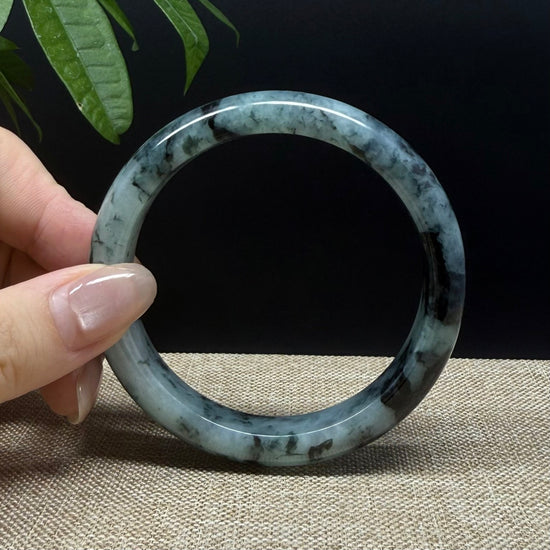 Genuine Burmese Blue Green Jade Jadeite Bangle Bracelet ( 58mm )