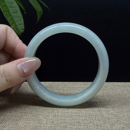 Genuine Burmese Green Jade Jadeite Bangle Bracelet ( 58.5mm )