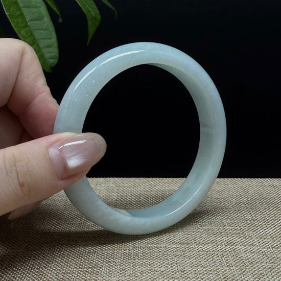 Genuine Burmese Green Jade Jadeite Bangle Bracelet ( 58.5mm )