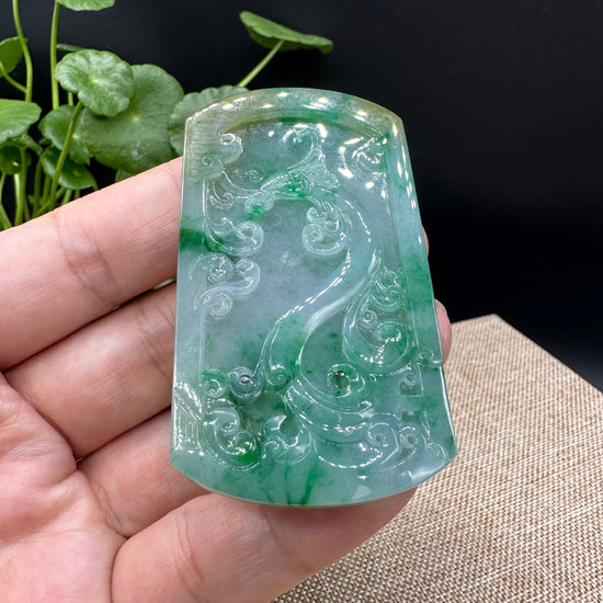 RealJade® High-End Jadeite Jade Dragon Pendant Necklace ( Collectibles )