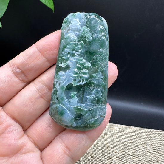 RealJade® Co. Genuine Jadeite Jade Pendant Necklace