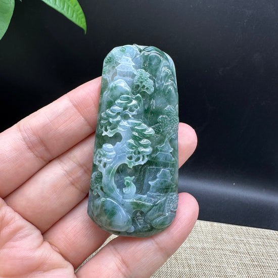 RealJade® Co. Genuine Jadeite Jade Pendant Necklace