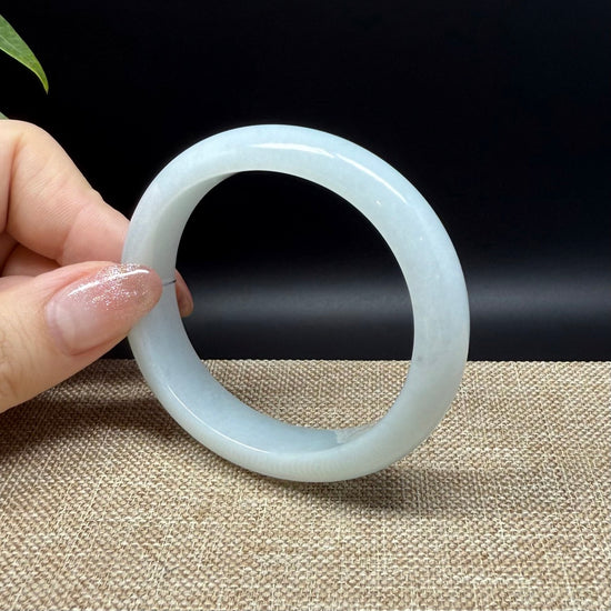 Load image into Gallery viewer, Genuine Burmese Green Jade Jadeite Bangle Bracelet ( 53.4*48.1mm )
