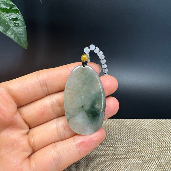 RealJade® Co. Genuine Burmese Jadeite Jade Yellow Green Fish Pendant Necklace