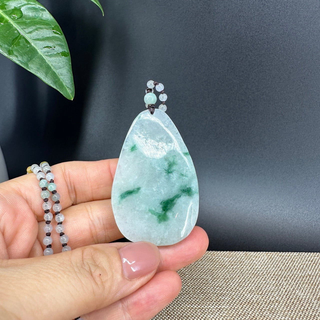 RealJade® Co.  Genuine Burmese Jadeite Jade Sika Deer Pendant Necklace