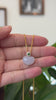 RealJade® Co. 14K Gold Genuine Burmese Jadeite Jade Heart Pendant with Diamonds