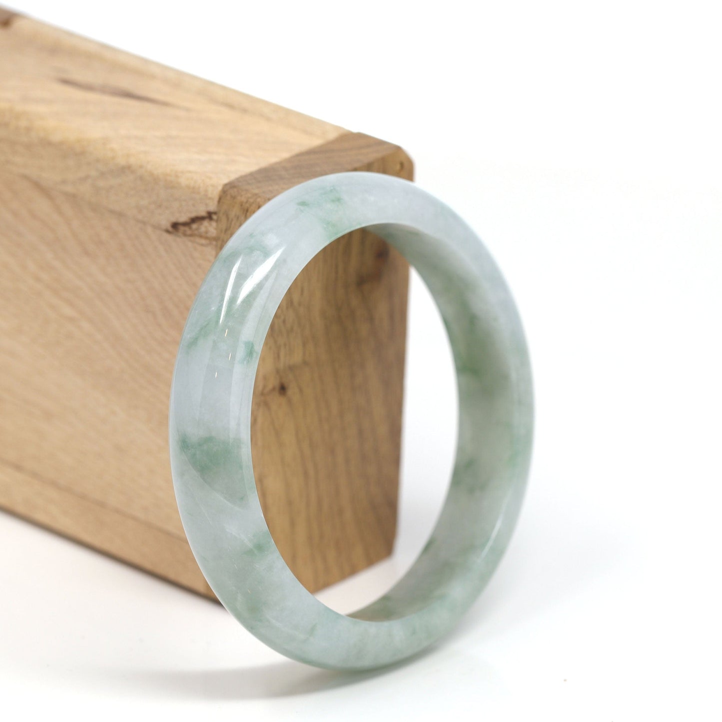 Natural Burmese Jadeite Jade Bangle Bracelet |  | Real Jade Bangle | Happy Valley, Oregon