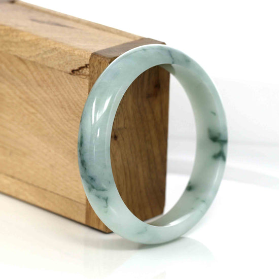 RealJade® Co. Classic Real Jade Jadeite Bangle Bracelet ( 58.6 mm )#309