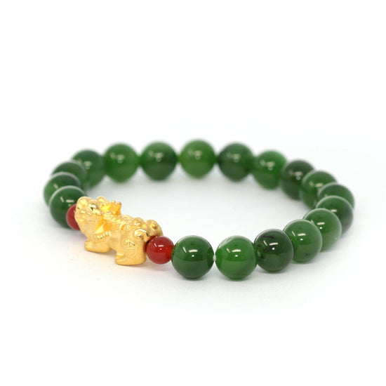 Chinese Jade Crystal Bracelet | GAIA CENTER Crystal Shop in CYPRUS