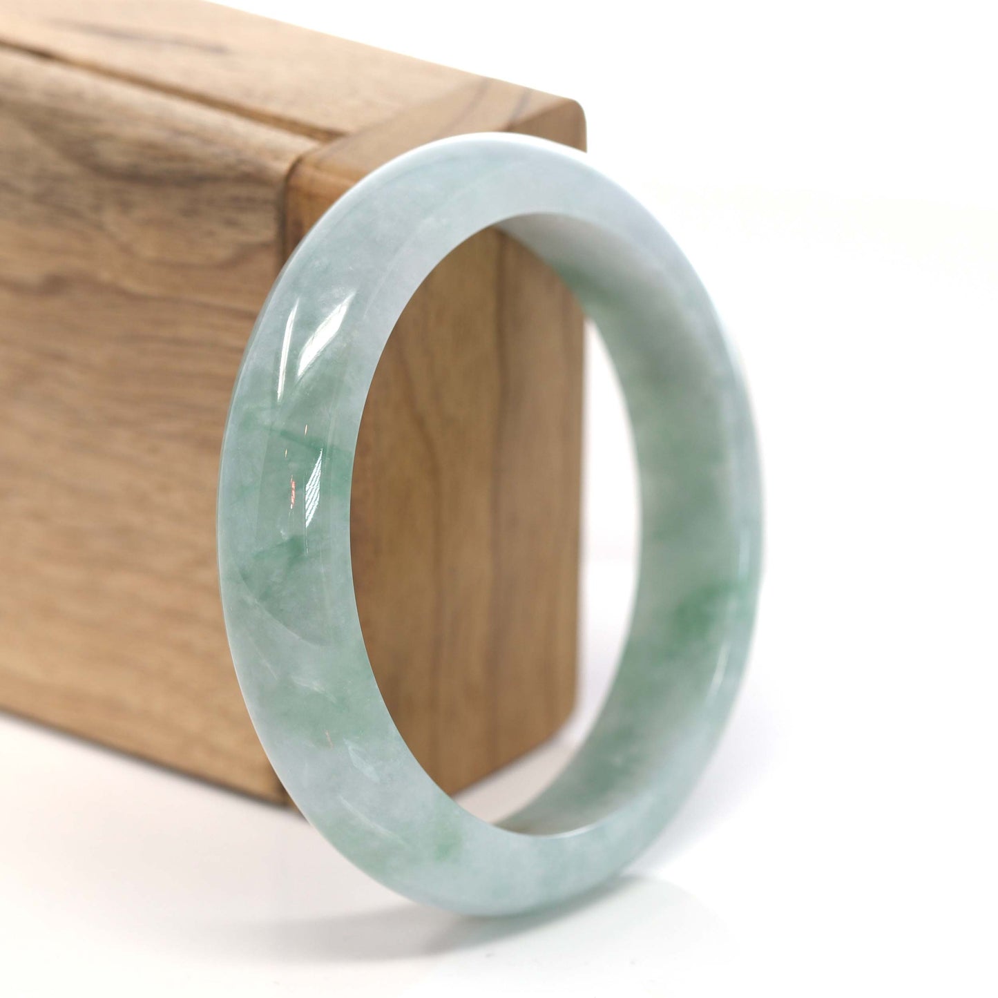 Genuine Burmese Jadeite Jade Bangle Bracelet (57.2 mm) #215-RealJade Co.® Happy Valley Oregon