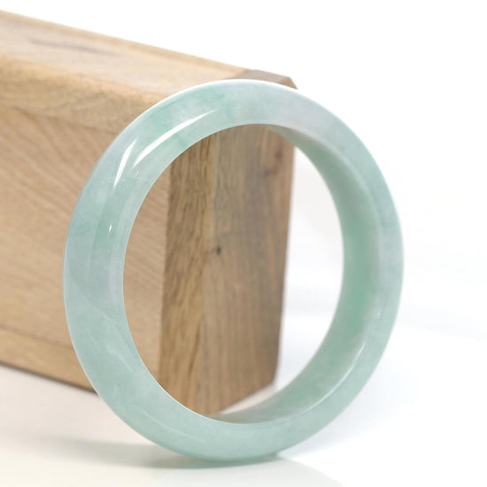 Genuine Burmese Green Jadeite Jade Bangle Bracelet