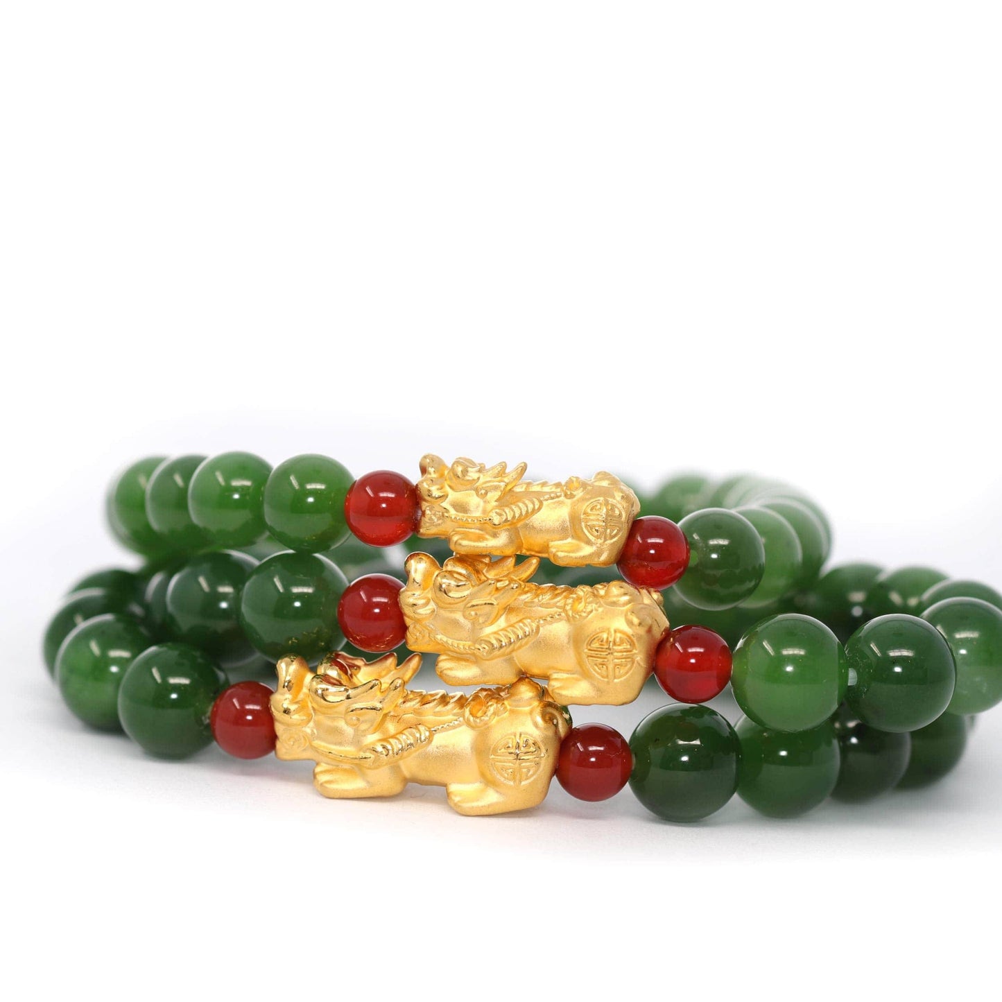 Chinese jade beaded rabbit bracelets for women pearl ceramic crystal beads  waving cat rope charm bracelet hand jewelry