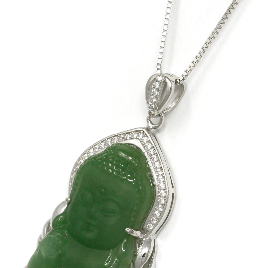 RealJade™ Jewelry | Authentic, Unterated Jadeite Jade Pendant Necklace | Real Jade Jewelry | Jade Buddha Dharma