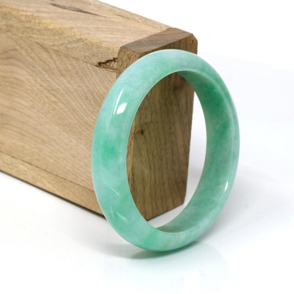 Natural Burmese jade bangle:53.13mm selling